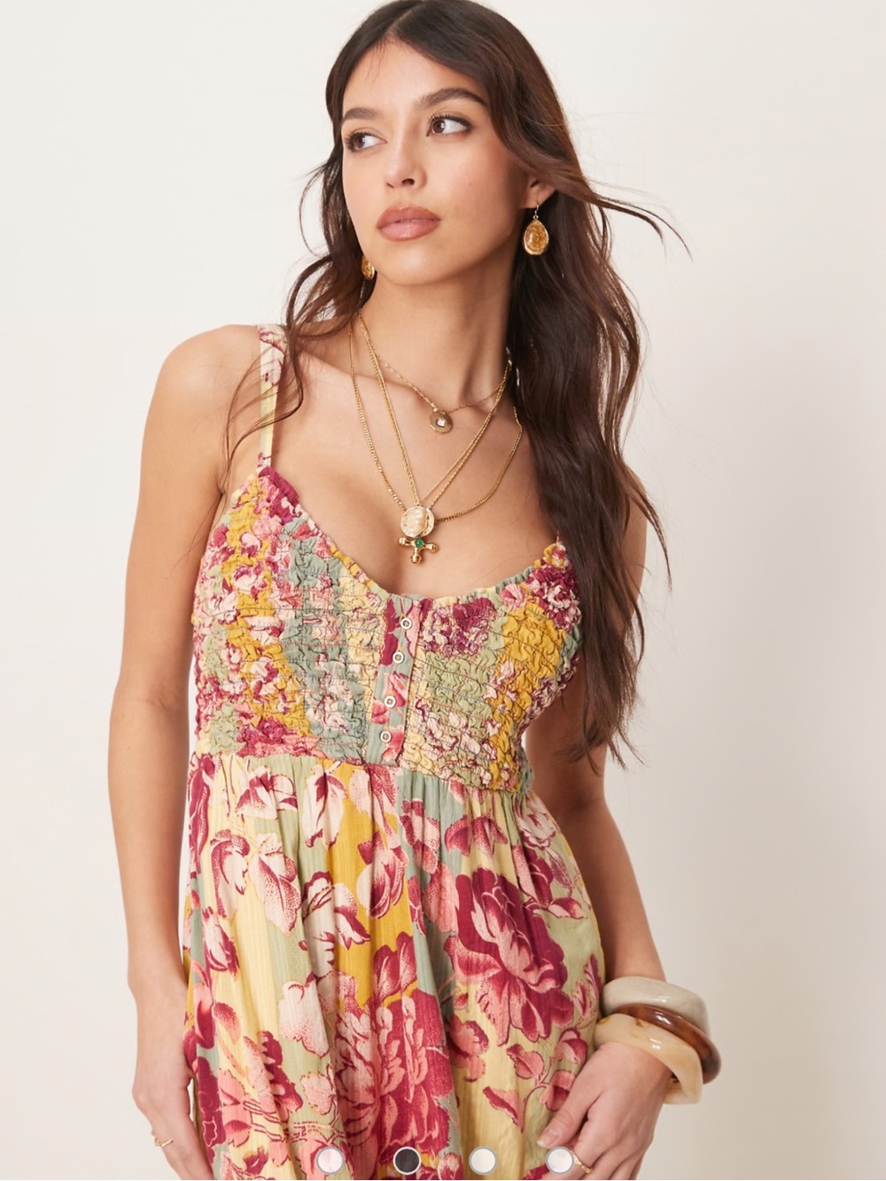 Free People Melrose printed wide leg jumpsuit - Picture 6 of 12
